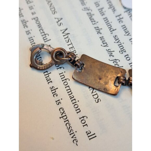 Vintage copper bracelet native eagle - Picture 6 of 6